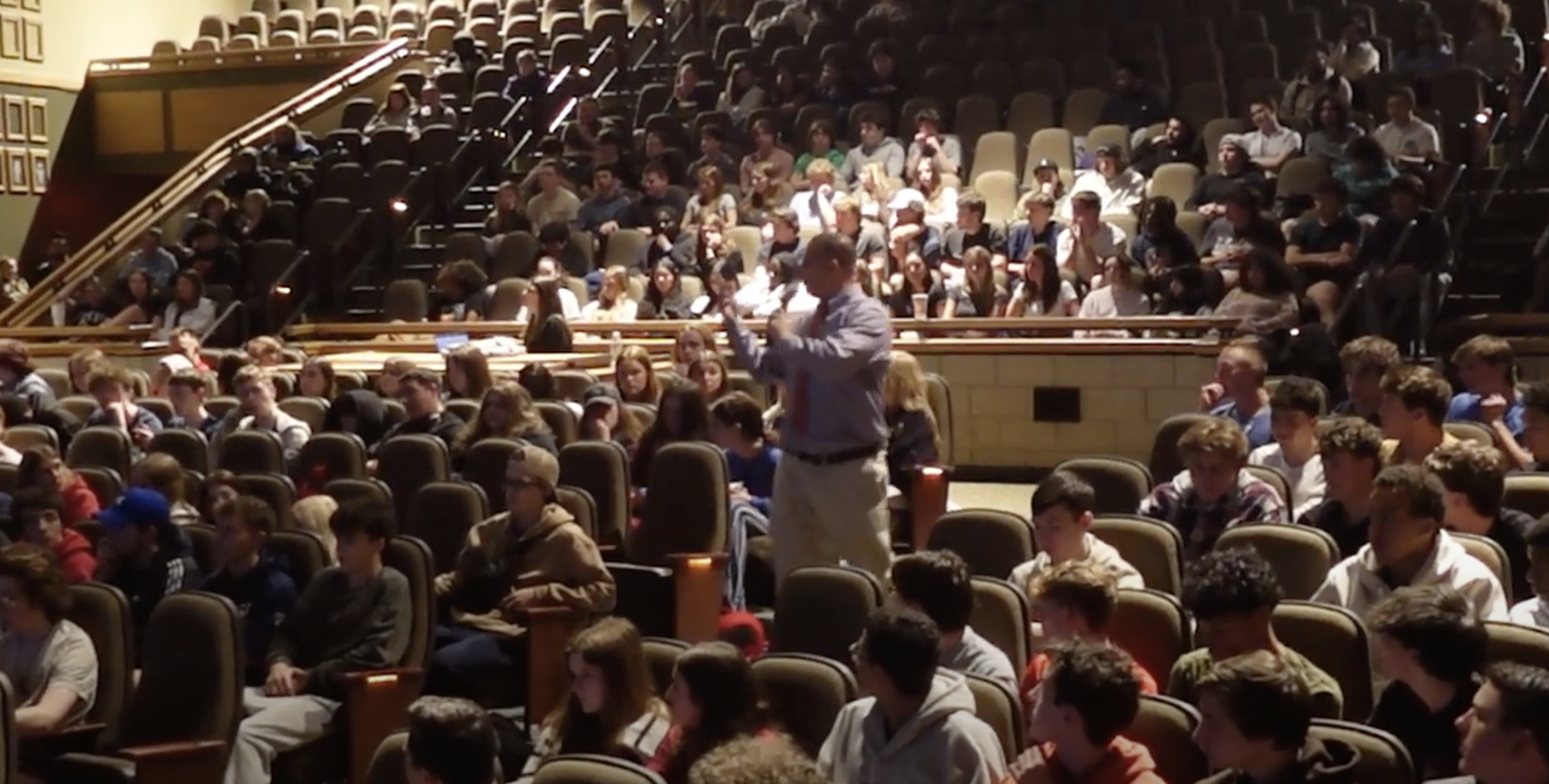 Kevin Rosario presents at East Bridgewater High School